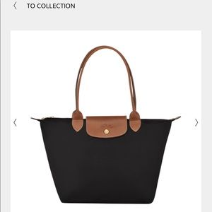 Black French Longchamp Le Pliage Original